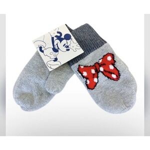 NWT Gap Kids Disney Girls Mickey Minnie Mouse Bow Mittens sz M/L